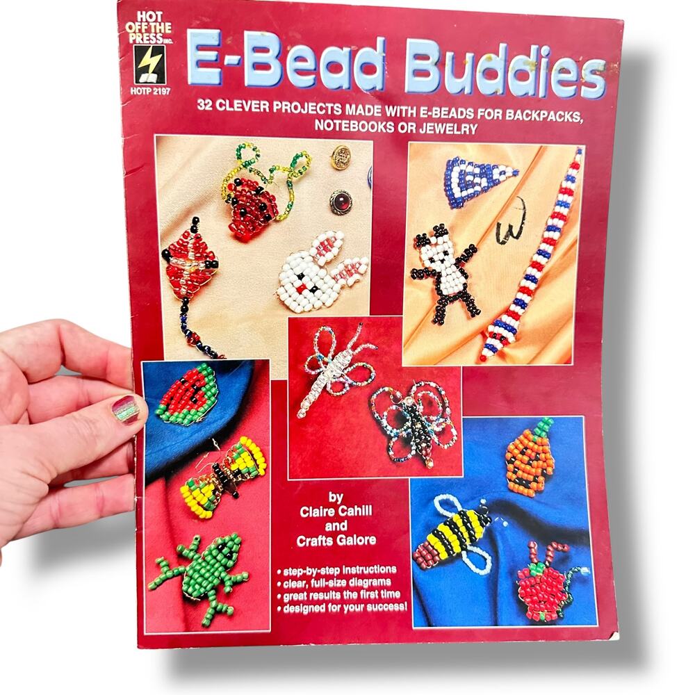 Vintage Bead Buddies Pattern Book - Seed Bead or Pony - Retro Summer Camp